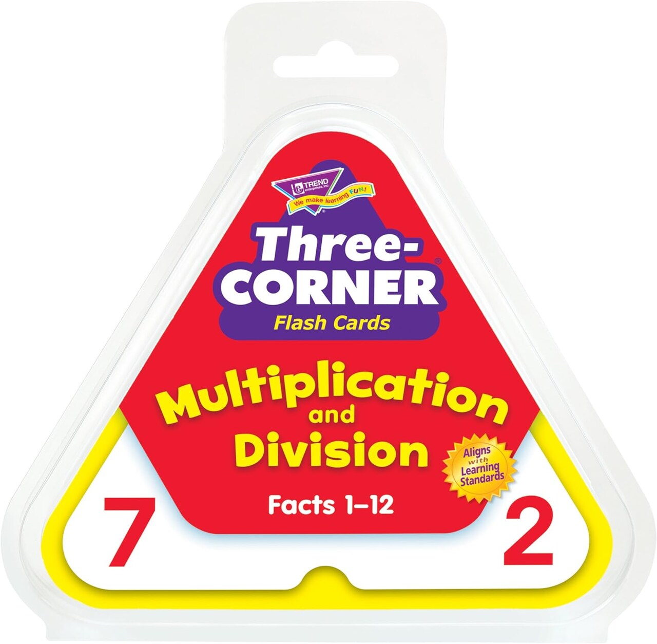 Multiplication and Division Three Corner® Flash Cards Build math skills!